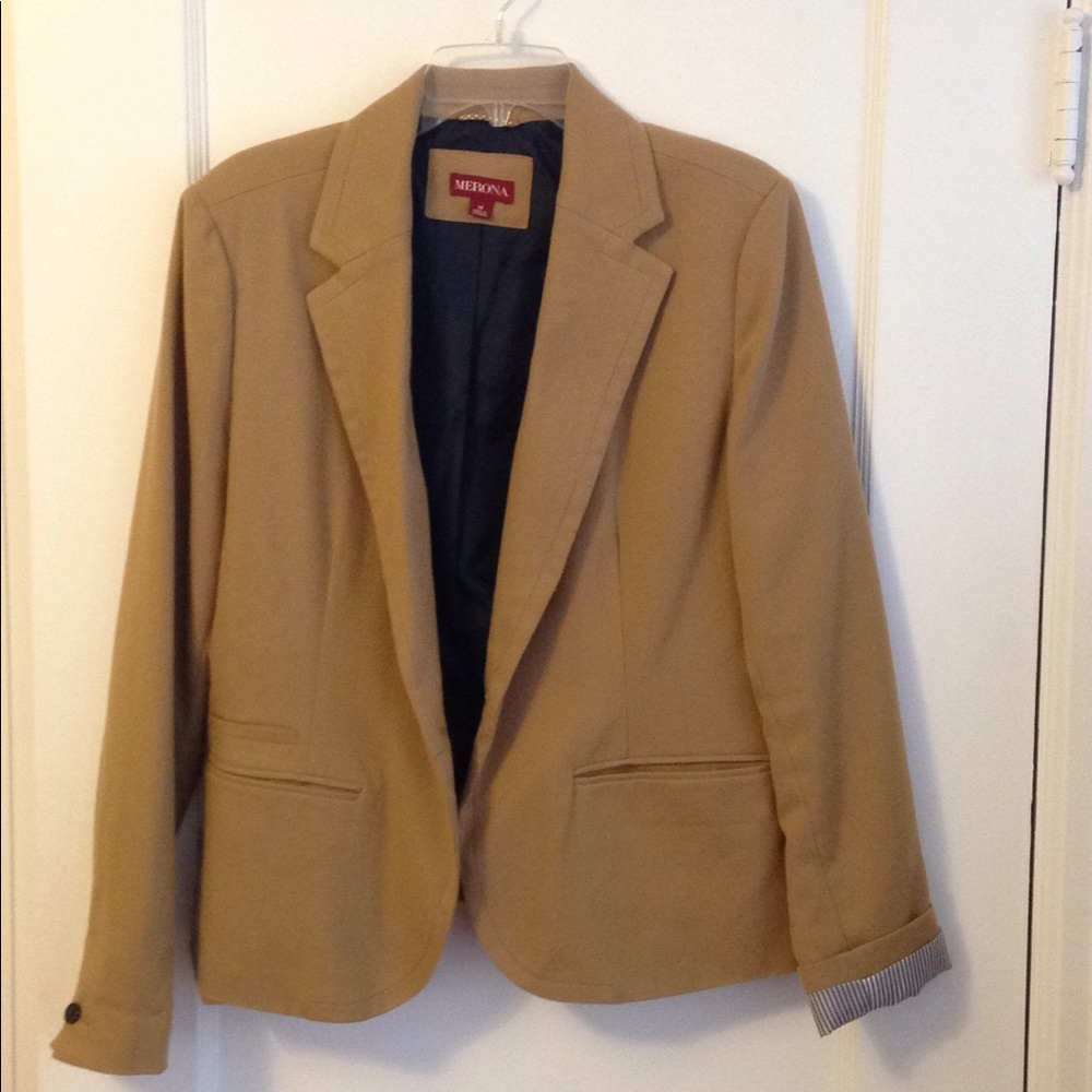 Merona Camel Blazer size 14